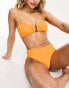 Фото #4 товара Roxy Color Jam rib bandeau bikini top in orange