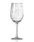 Fleur De Lis White Wine 12Oz - Set Of 4 Glasses