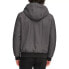 Фото #2 товара $200. Men's Levi's Soft Shell Sherpa Lined Hooded Bomber Jacket Grey Large