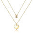 Charming Gold Plated Heart Necklace Istanti SAVZ02