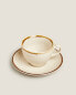 Фото #4 товара Porcelain teacup with antique finish rim