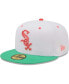 Фото #4 товара Men's White and Green Chicago White Sox Inaugural Season at Comiskey Park Watermelon Lolli 59FIFTY Fitted Hat