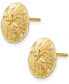 ფოტო #2 პროდუქტის Sand Dollar Stud Earrings in 14k Gold