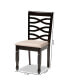 Фото #4 товара Lanier Modern and Contemporary Fabric Upholstered 2 Piece Dining Chair Set