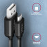 AXAGON BUMM-AM10TB - 0.6 m - Micro-USB B - USB A - USB 2.0 - 480 Mbit/s - Black