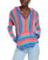 Фото #1 товара 27 Miles Malibu Striped Cashmere Hoodie Women's Pink L