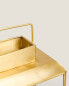 Фото #3 товара Подсвечник стеклянный с золотыми металлическими краями ZARAHOME Golden lantern