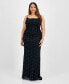 Trendy Plus Size Emma Faux-Pearl Beaded Gown