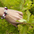 Bead bracelet made of jadeite, tiger eye and lava stone MINK21 / 17