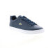 Фото #3 товара Lacoste Lerond Pro Bl 23 1 Cma Mens Blue Leather Lifestyle Sneakers Shoes