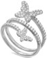 Cubic Zirconia Butterfly Wrap Ring in Sterling Silver, Created for Macy's
