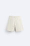 Textured chino bermuda shorts