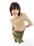 Reclaimed Vintage one shoulder acid wash knit top 38 - фото #1