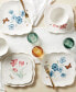 Фото #5 товара Butterfly Meadow Square Dinner Plate Set, Set of 4