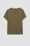 Kadın T-shirt C1872ax/kh438 D Khakı
