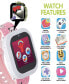 V3 Girls White and Pink Silicone Smartwatch 42mm Gift Set