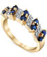 ფოტო #1 პროდუქტის Sapphire (1 ct. t.w.) & Diamond (1/8 ct. t.w.) Ring In 14k Gold