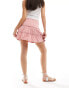 Фото #4 товара ASOS DESIGN tiered rara mini skirt in rose