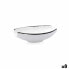 Bowl Ariane Vital Filo White Black Ceramic 19 x 13,5 cm (8 Units)