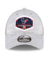 Фото #3 товара Men's Heather Gray Houston Texans 2023 AFC South Division Champions Locker Room Trophy Collection 9FORTY Trucker Adjustable Hat