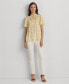 ფოტო #4 პროდუქტის Women's Tie-Neck Flutter-Sleeve Blouse