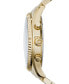 ფოტო #2 პროდუქტის Men's Chronograph Lexington Gold-Tone Stainless Steel Bracelet Watch 45mm MK8286