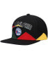 Men's Black Philadelphia 76ers Black History Month Snapback Hat