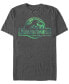 Фото #1 товара Jurassic World Men's Faded Pastel Watercolor Logo Short Sleeve T-Shirt