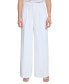 ფოტო #1 პროდუქტის Women's High-Waist Pleated Wide-Leg Pants