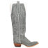 Фото #1 товара Justin Boots Verlie Embroidered Square Toe Cowboy Womens Grey Casual Boots VN44