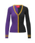 ფოტო #4 პროდუქტის Women's Purple, Black Baltimore Ravens Cargo Sweater