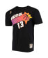 Фото #3 товара Men's Steve Nash Black Phoenix Suns Hardwood Classics Stitch Name and Number T-shirt