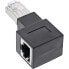 Фото #1 товара InLine patch cord adapter Cat.6A - RJ45 male / female - angled 90° to the right