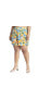 Plus Size High Waisted Print Short Primary botanic, 14 - фото #1