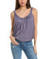 Фото #1 товара Socialite Hammered Satin Tank Women's Grey M