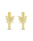 Фото #3 товара Hoop Earrings in 14K Gold Plated or Sterling Silver