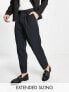 Фото #1 товара ASOS DESIGN oversized tapered smart trousers in black