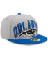 Фото #4 товара Men's Gray, Blue Orlando Magic Tip-Off Two-Tone 59FIFTY Fitted Hat