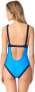 Фото #3 товара Milly Cabana 260868 Women's Contrast Trim One Piece Swimsuit Size S