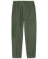 Kid Solid Fleece Pants - Green 14 Зеленый, 14, Non Promo Flags - фото #7