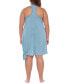 Фото #2 товара Becca Etc 297909 Women's Plus Size Double-Strap Beach Dress Swimsuit, OX (14-16)
