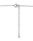 ფოტო #4 პროდუქტის Cubic Zirconia Coin Pendant Necklace in Sterling Silver, 16" + 2" extender, Created for Macy's