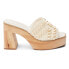 Фото #1 товара COCONUTS by Matisse Glenn Block Heels Womens Beige Casual Sandals GLENN-126