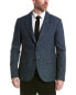 Фото #3 товара John Varvatos Slim Fit Linen-Blend Jacket Men's Blue 46