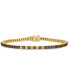 ფოტო #1 პროდუქტის Chocolate Diamond & Nude Diamond Tennis Bracelet (2-1/10 ct. t.w.) in 14k Gold