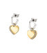 Romantic bicolor earrings Hearts 2 in 1 Mascotte SAVL08
