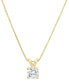 ფოტო #1 პროდუქტის IGI Certified Lab Grown Diamond Solitaire 18" Pendant Necklace (1/2 ct. t.w.) in 14k White Gold or 14k Gold
