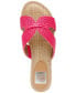 ფოტო #4 პროდუქტის Women's Geeya Raffia Criss Cross Strap Flat Slide Sandals