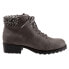 Фото #1 товара Trotters Becky 2.0 T2052-020 Womens Gray Narrow Leather Casual Dress Boots 7.5