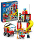 Фото #1 товара Конструктор LEGO City Fire Station and Fire Truck 60375 Toy Building Set with Firefighter Minifigures